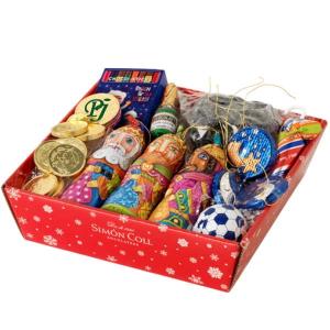 CESTA DE NAVIDAD CHOCO LECHE GRANDE 203GR. SIMON C