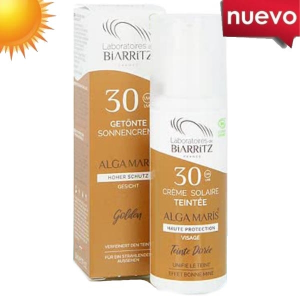BIARRITZ SOLAR 30 CREMA FACIAL COLOR DORADO 50 ML