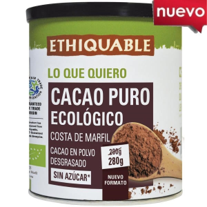 ETHIQUABLE CACAO PURO BIO S/A 280GR BOTE