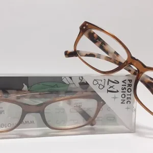 Gafas presbicia marrón Protecvision -01,50 dp  2×1