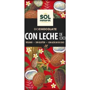Sol tableta chocolate con leche coco bio 70 gr