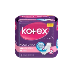 Toalla Fem Nocturna Kotex x 8 Toallas