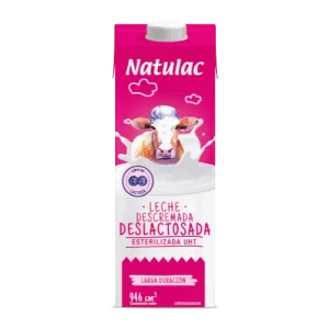 Leche Deslactosada tetra brick Natulac 946ml