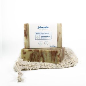 Jabón Artesano de Arcilla Roja y Blanca