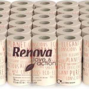 Papel Higiénico Renova – Pack de 108 Rollos – Certificado Ecológico y FSC